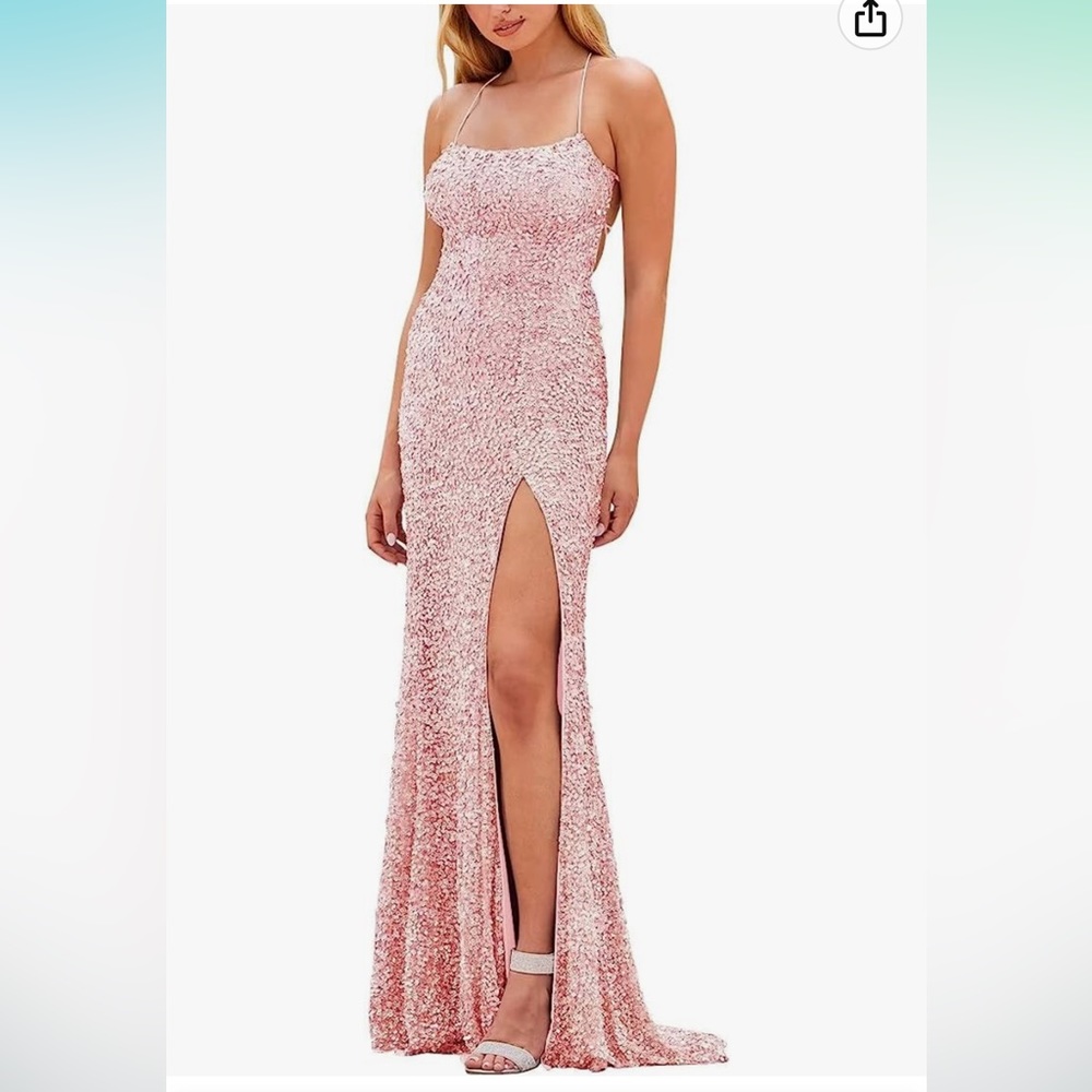 Pink Sequin Dress/Gown